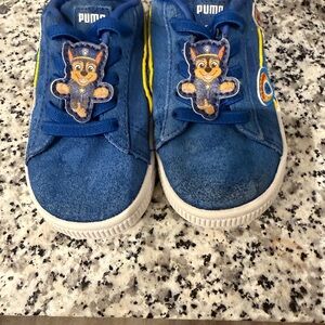 Puma Kids Blue Suede Paw Patrol Chase Slip-On Sneakers